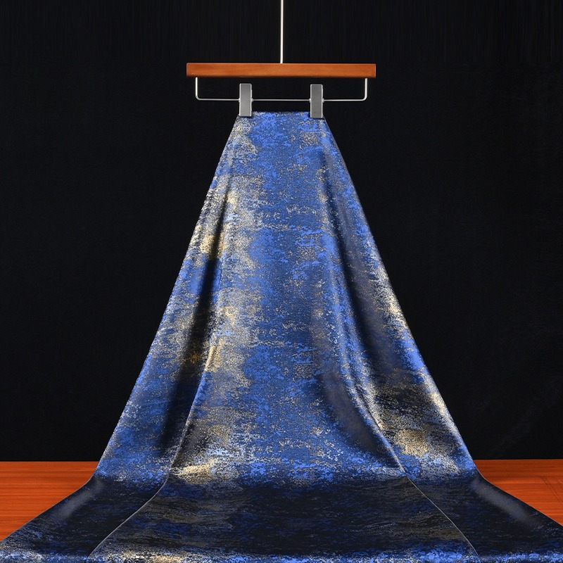 Home Textiles Usa - Tela texturizada con degradado azul retro