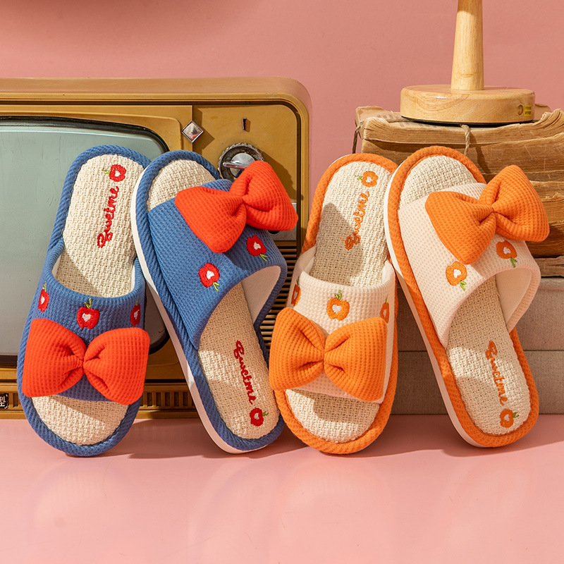 Home Textile - Pantuflas de Lino Cómodas para Pareja,