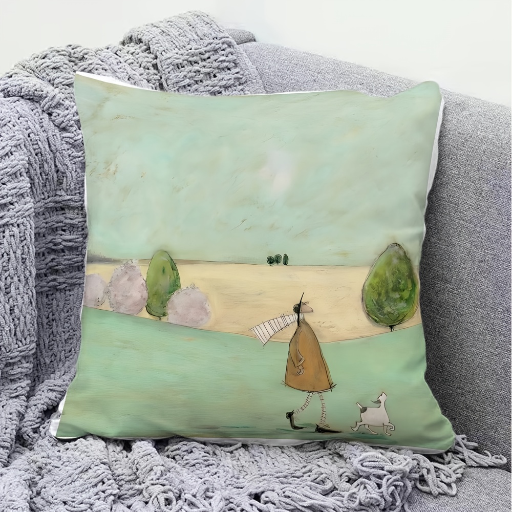 1 funda de almohada con estamp - Pillow Insert 18X18 reseña y precio