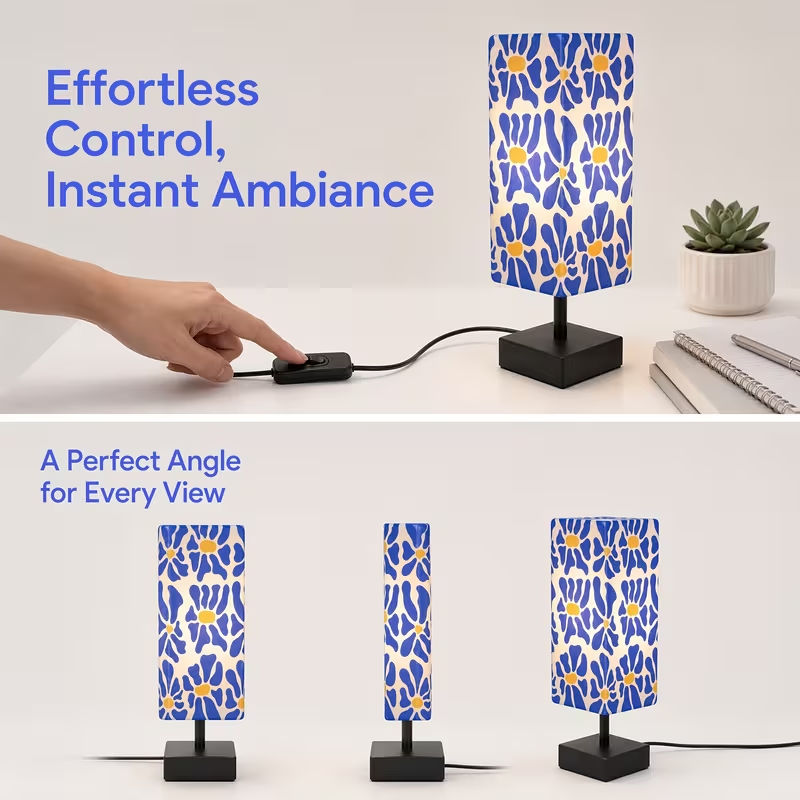 Lámpara de mesa moderna con di - Home Textile reseña y precio