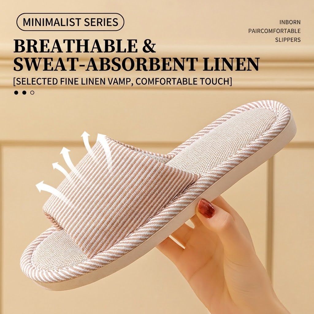 Pantuflas de Lino Transpirable - Home Textile reseña y precio