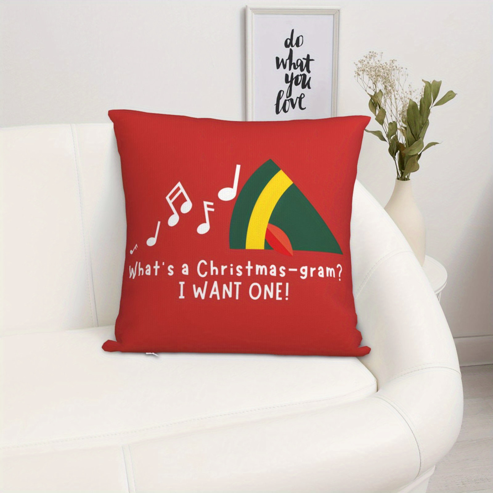 1 funda de almohada navideña - - Pillow Insert 18X18 reseña y precio